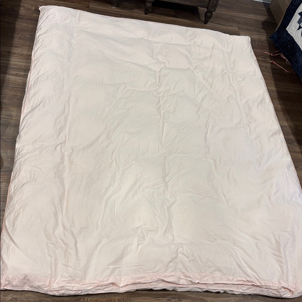Pottery Barn Kids Pale Pink Super Soft Organic Duvet Cover Twin and PB Insert - Picture 3 of 7